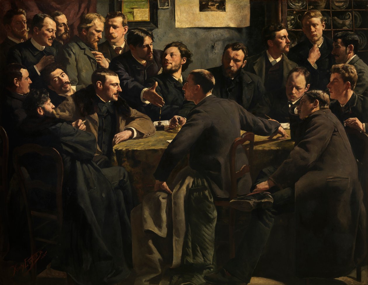 Una sesión de la Sociedad de Arte "Als ik kan de Jan Hendrik Luyten