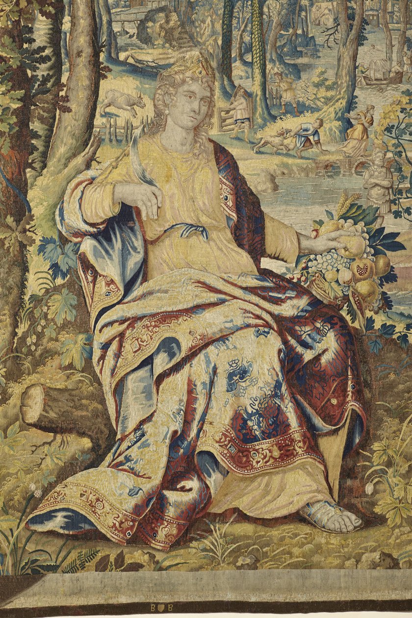 Detalle de Pomona, de Vertumnus y Pomona, c.1630 de Jan II Raes