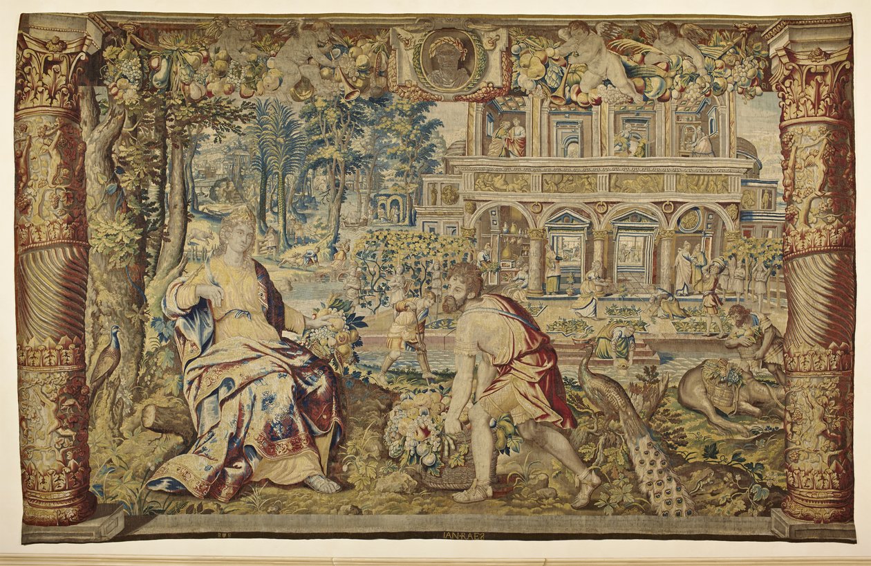 Vertumno y Pomona, c.1630 de Jan II Raes