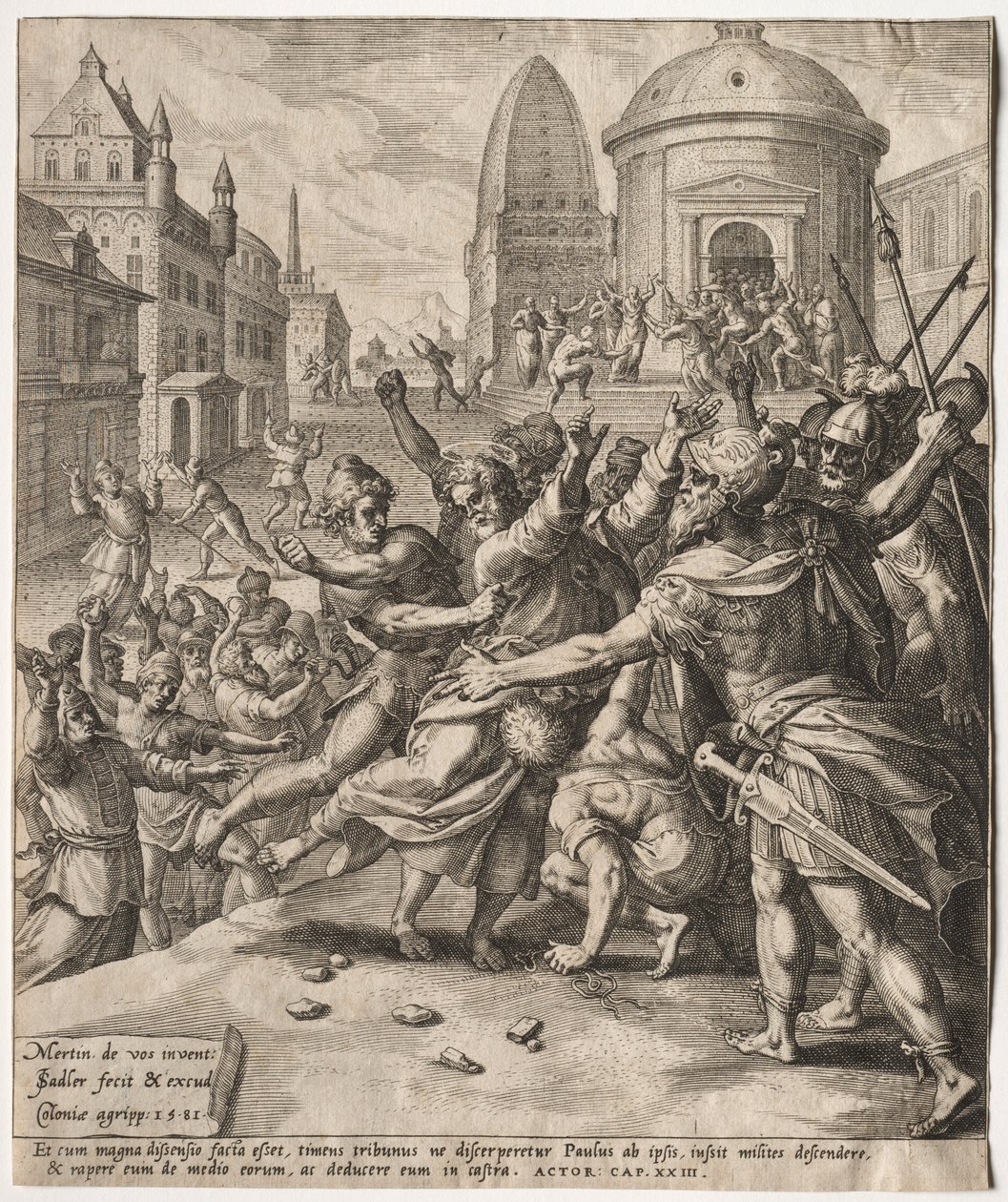 El arresto de San Pablo de Jan I Sadeler