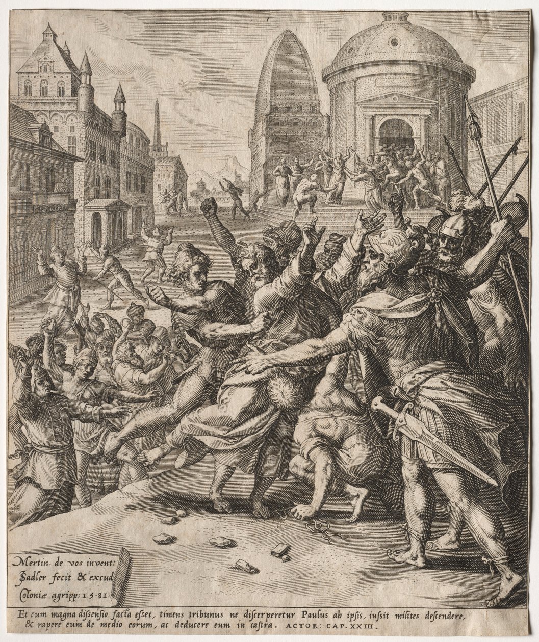 El arresto de San Pablo de Jan I Sadeler