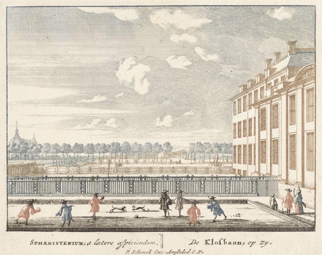 Juego de Klosbaan en el Palacio Het Loo, 1694-97 de Jan I van Call