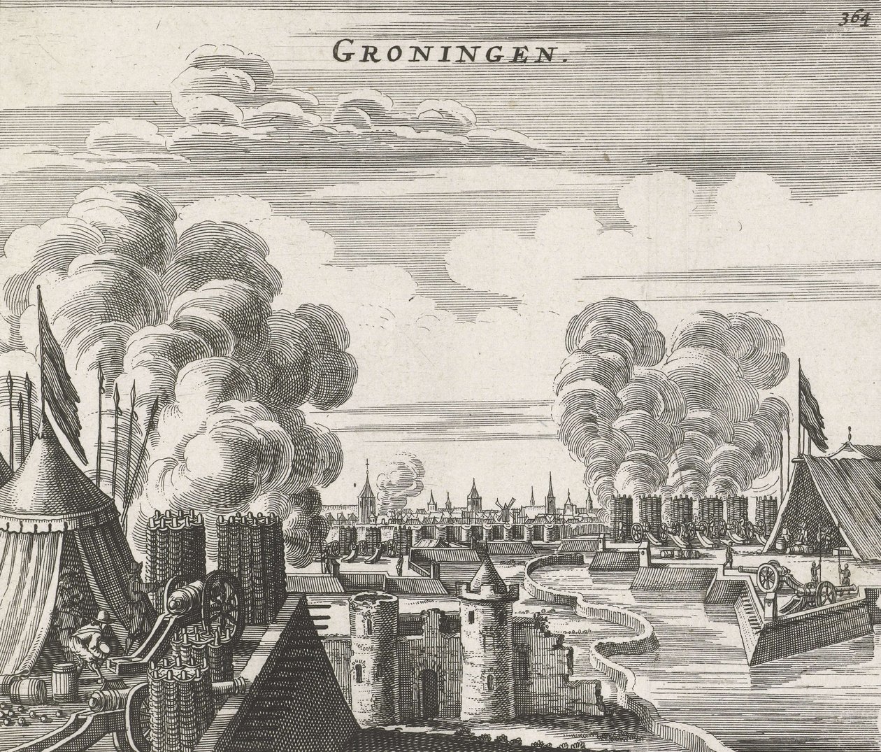 Sitio de Groninga - Sitio de Groninga (1594) de Jan Janssonius