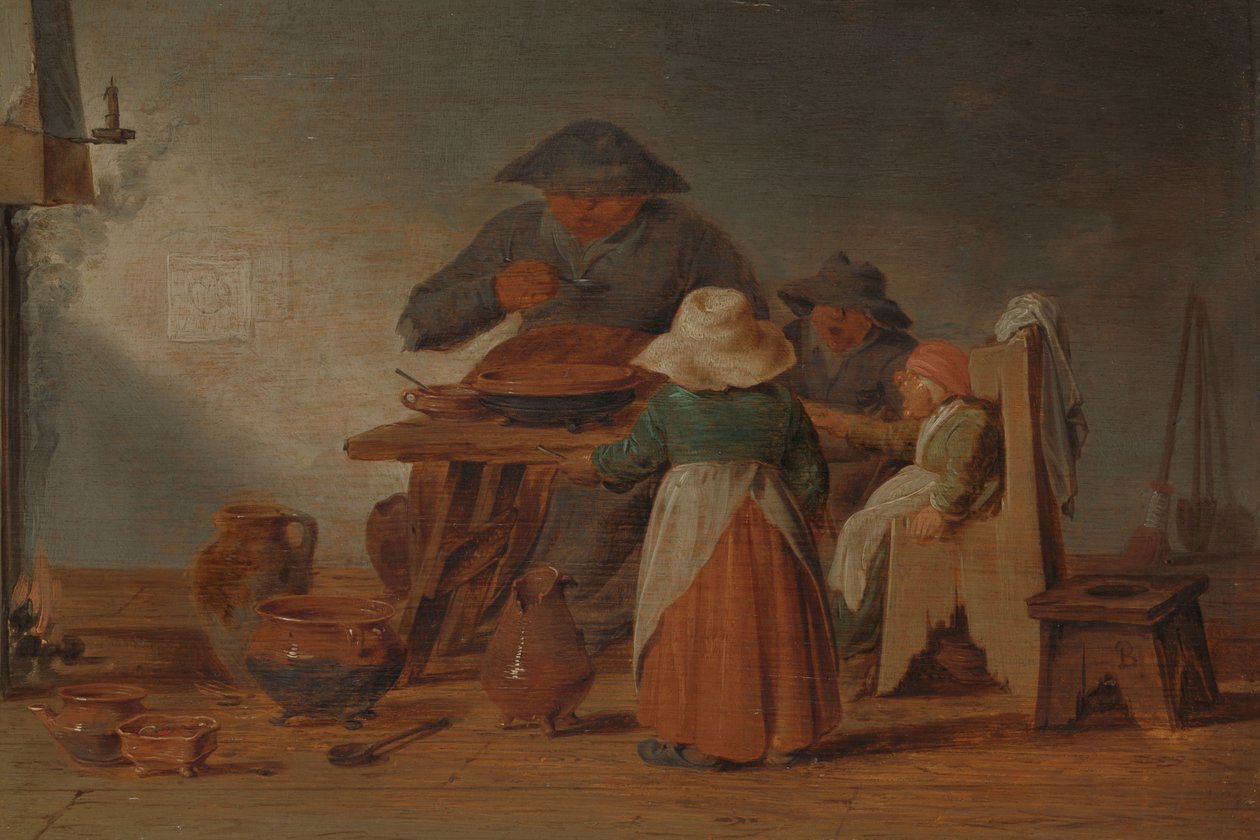 Comida campesina de Jan Jansz Buesem (attributed to)