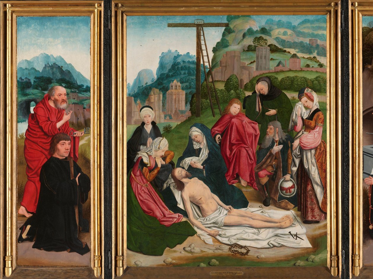 Tríptico con la Lamentación de Jan Jansz Mostaert