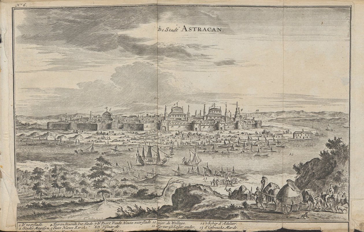 Astracán De: Drie aanmerkelyke reizen, 1675 de Jan Jansz. Struys