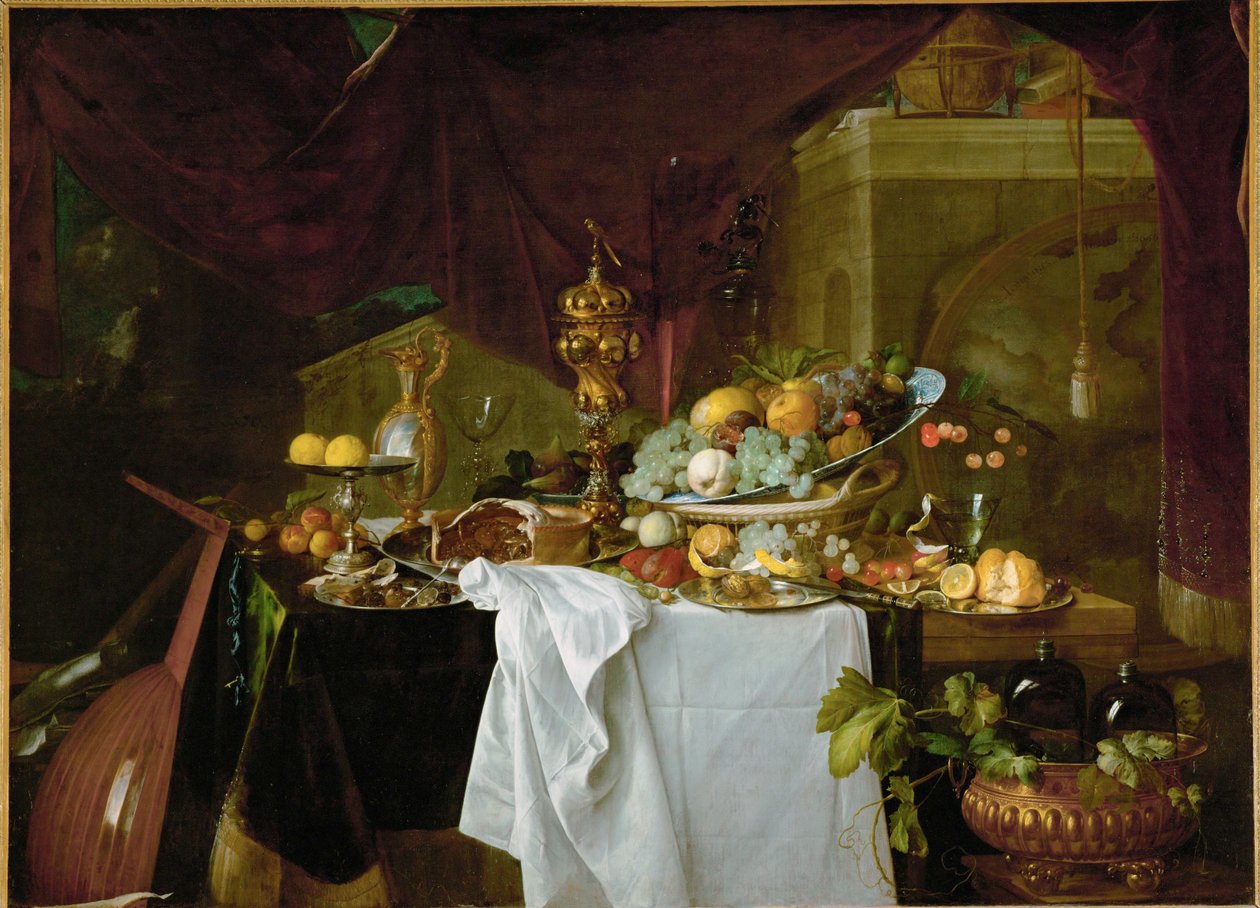 Postre. Naturaleza muerta ... de Jan Jansz de Heem