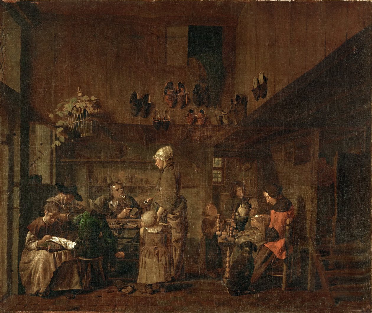 El taller del zapatero de Jan Josef the Elder Horemans