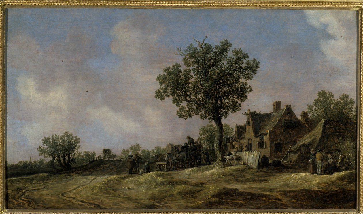 Taberna en un camino rural de Jan Josephsz van Goyen