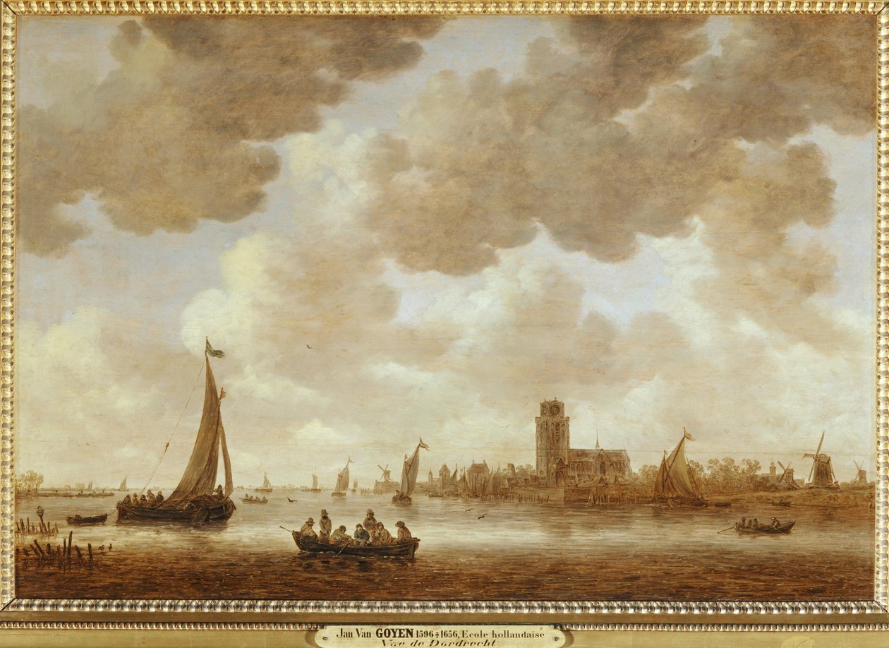 Vista de Dordrecht desde la Grote Kerk ... de Jan Josephsz van Goyen