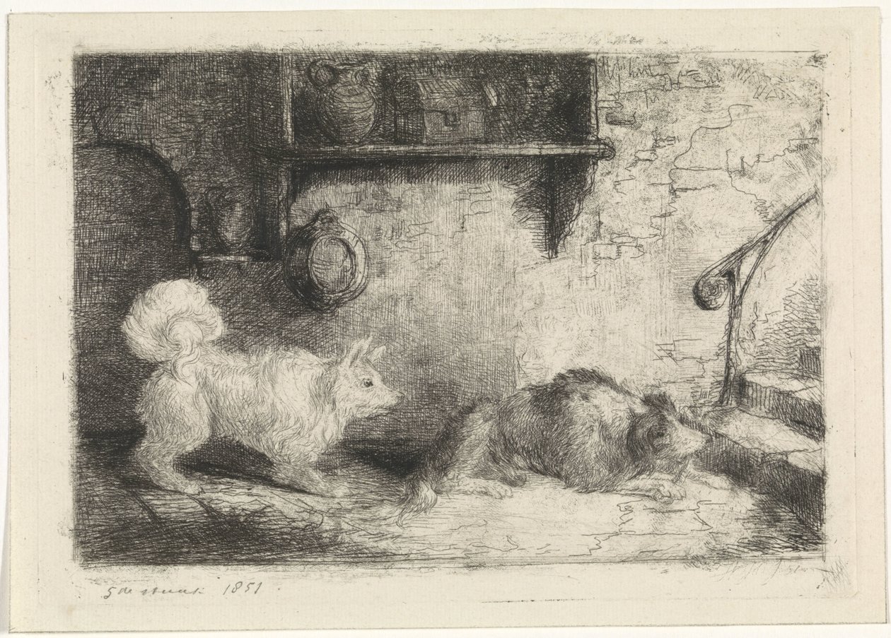 Dos perros de Jan Karel Jacob de Jonge