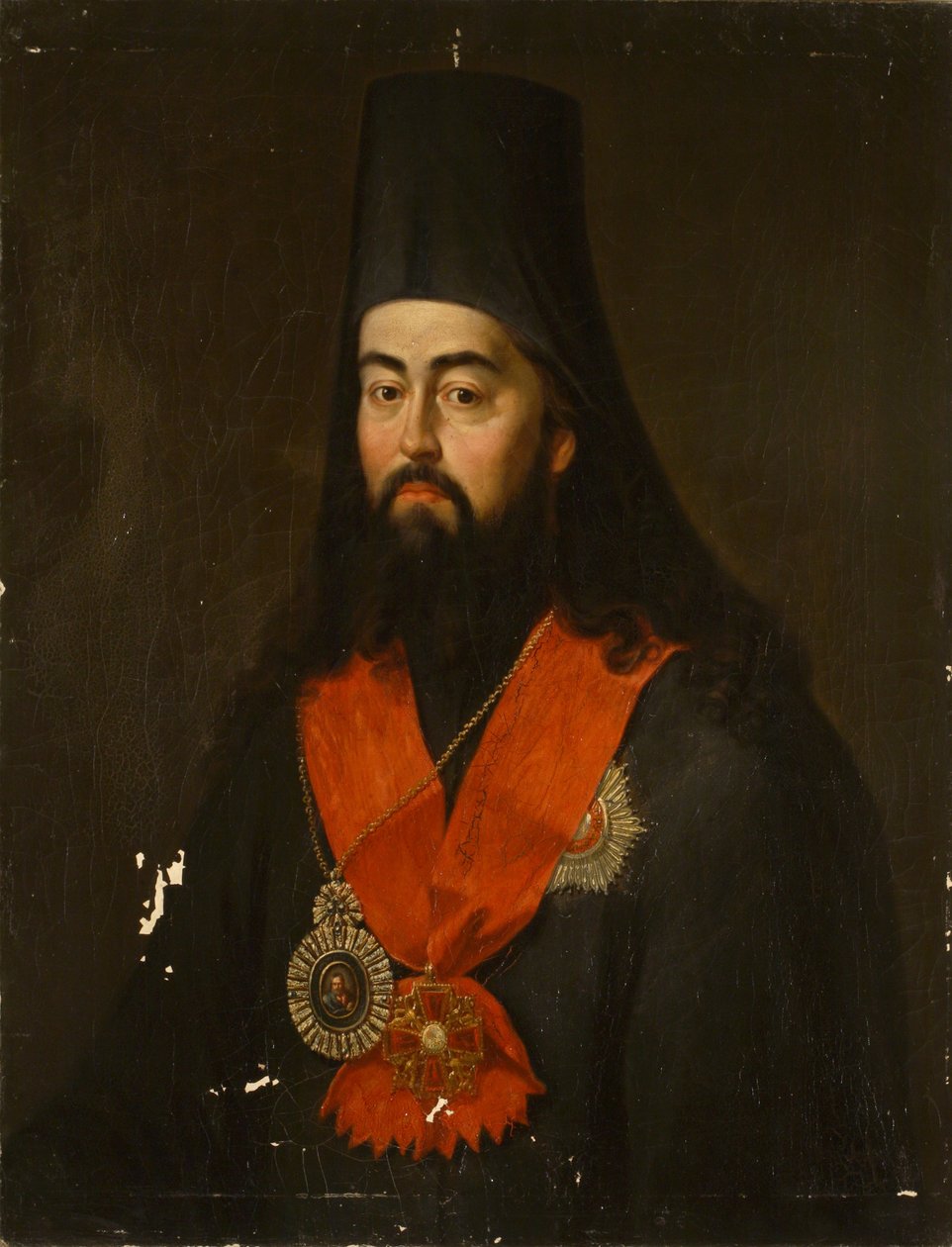 Retrato del Arzobispo Pavel Ponomarev de Rostov y Yaroslavl 1745-1806 de Jan Ksawery Kaniewski