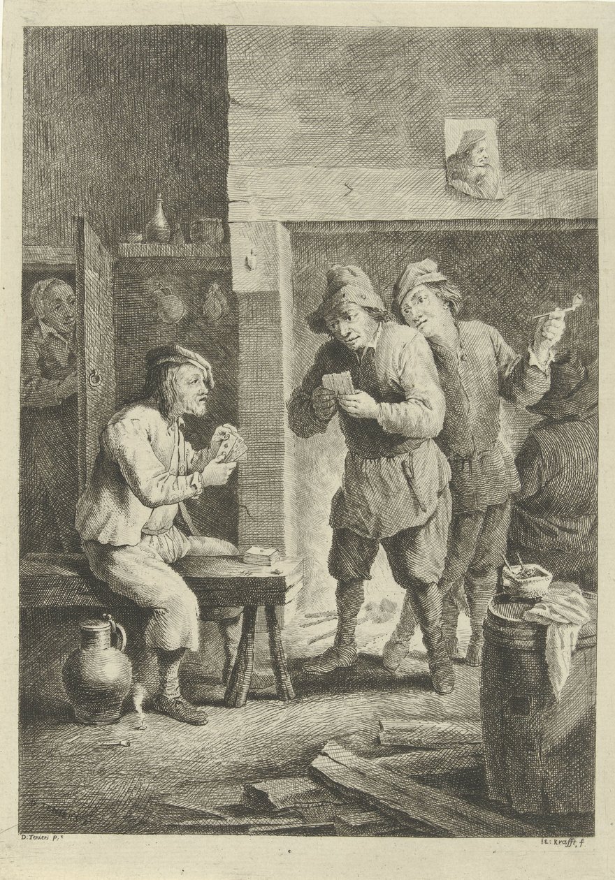 jugadores de cartas de Jan Lauwryn Krafft (I)