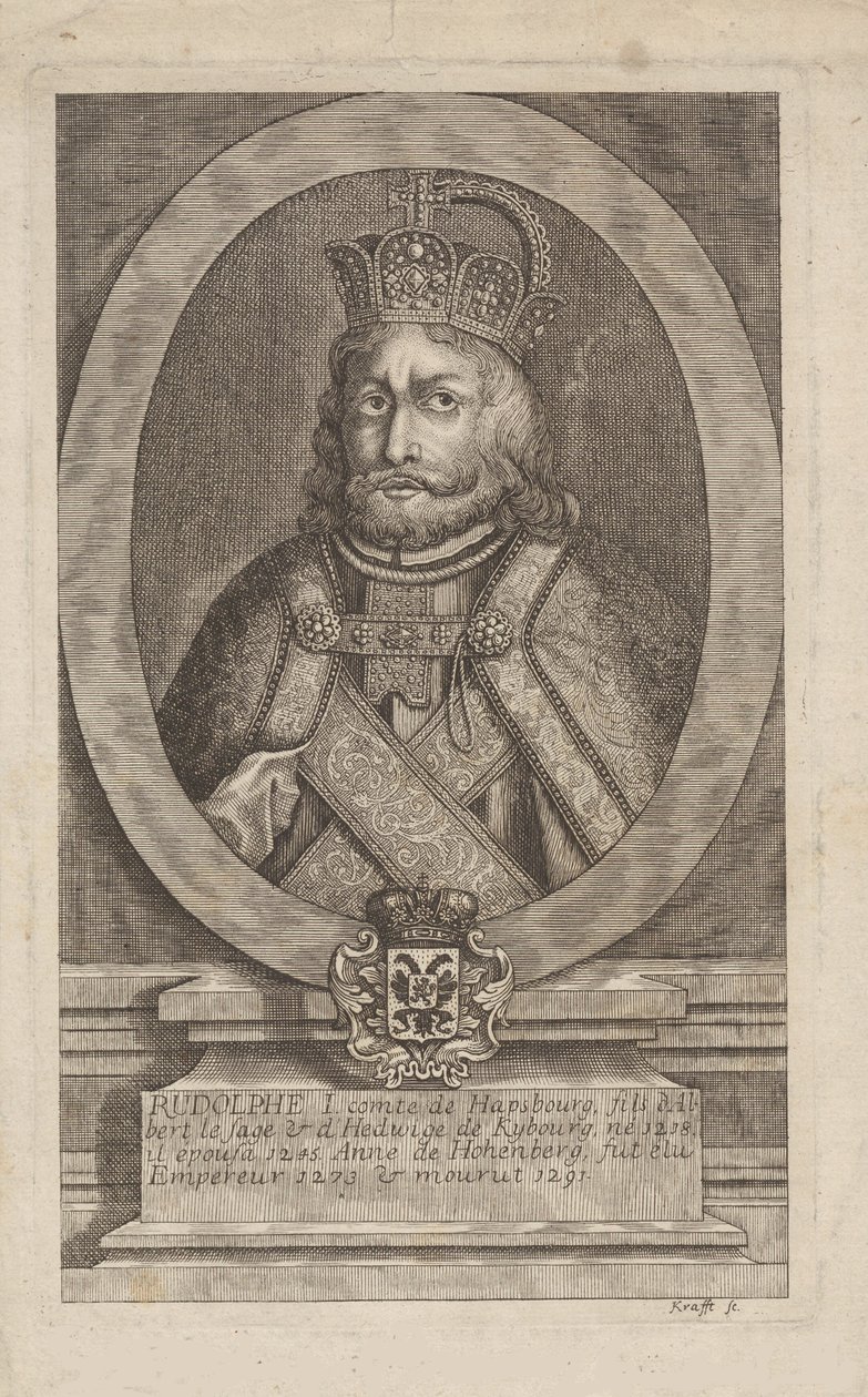 Rodolfo I de Habsburgo 1218-1291, Rey de los Romanos de Jan Lauwryn Krafft