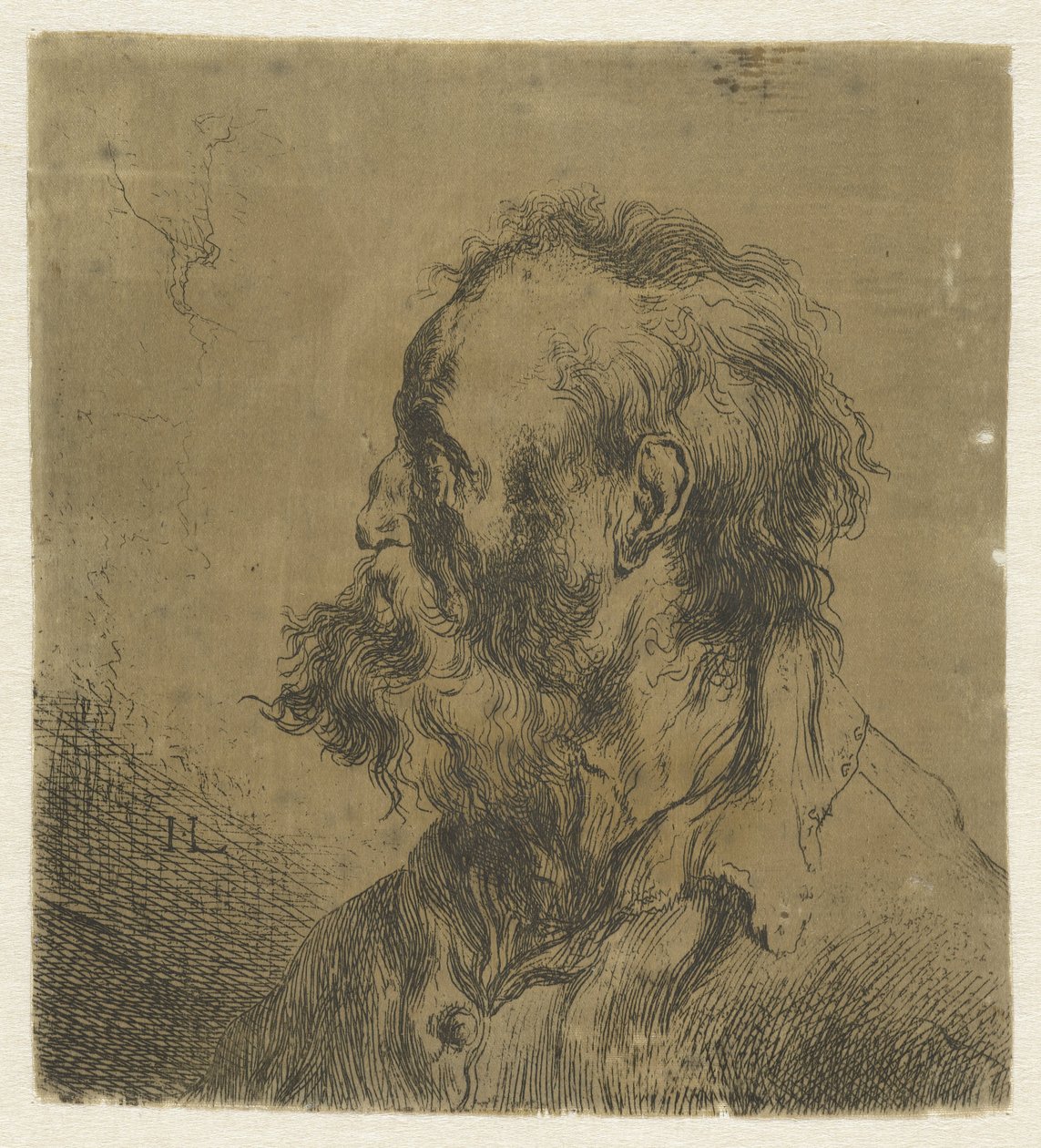Busto de un anciano con barba Varios tronikens geets de J. L. (título de la serie) de Jan Lievens