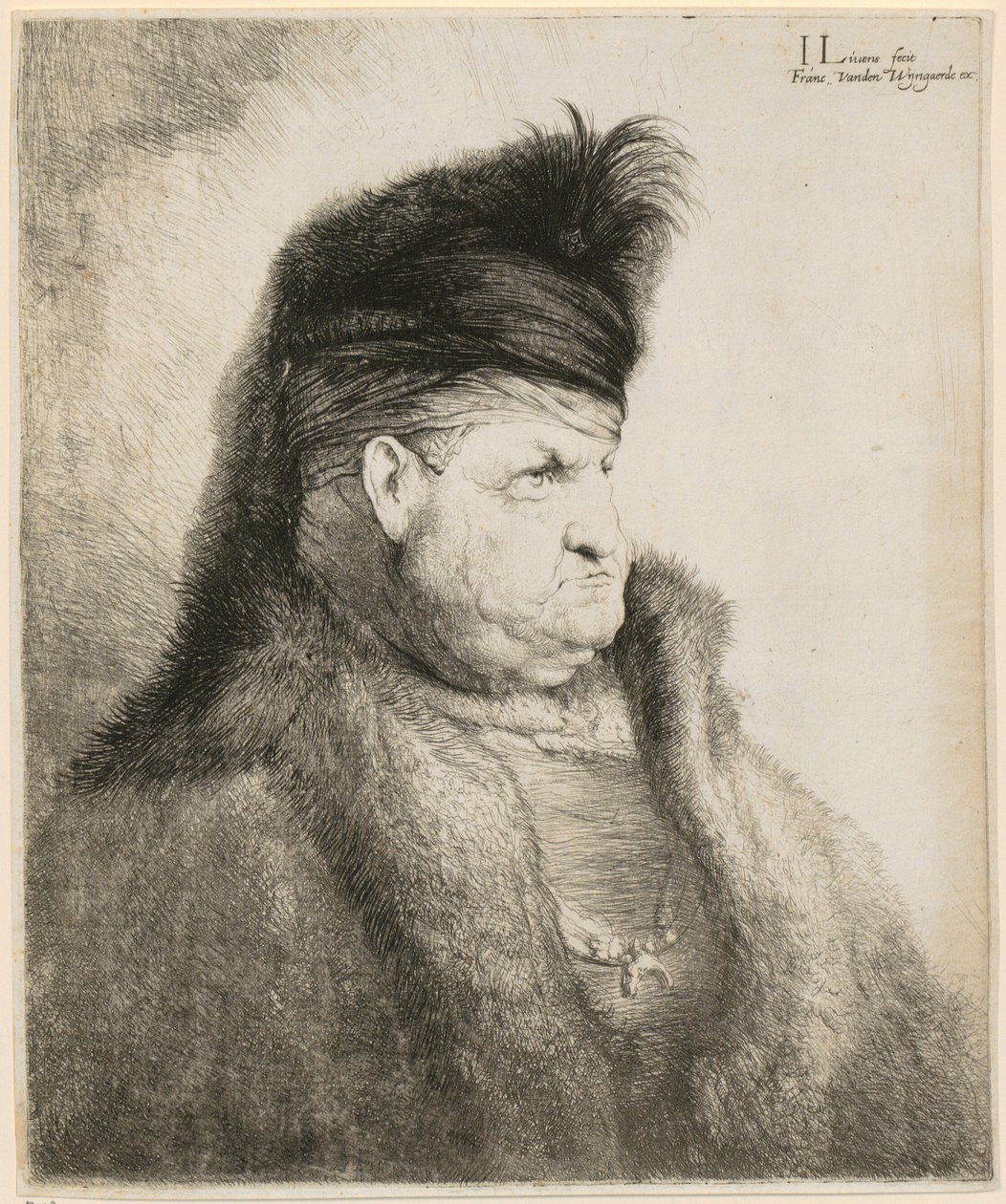 Retrato de busto de un oriental de Jan Lievens