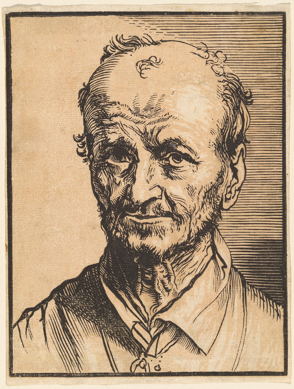 Busto de un hombre calvo de Jan Lievens