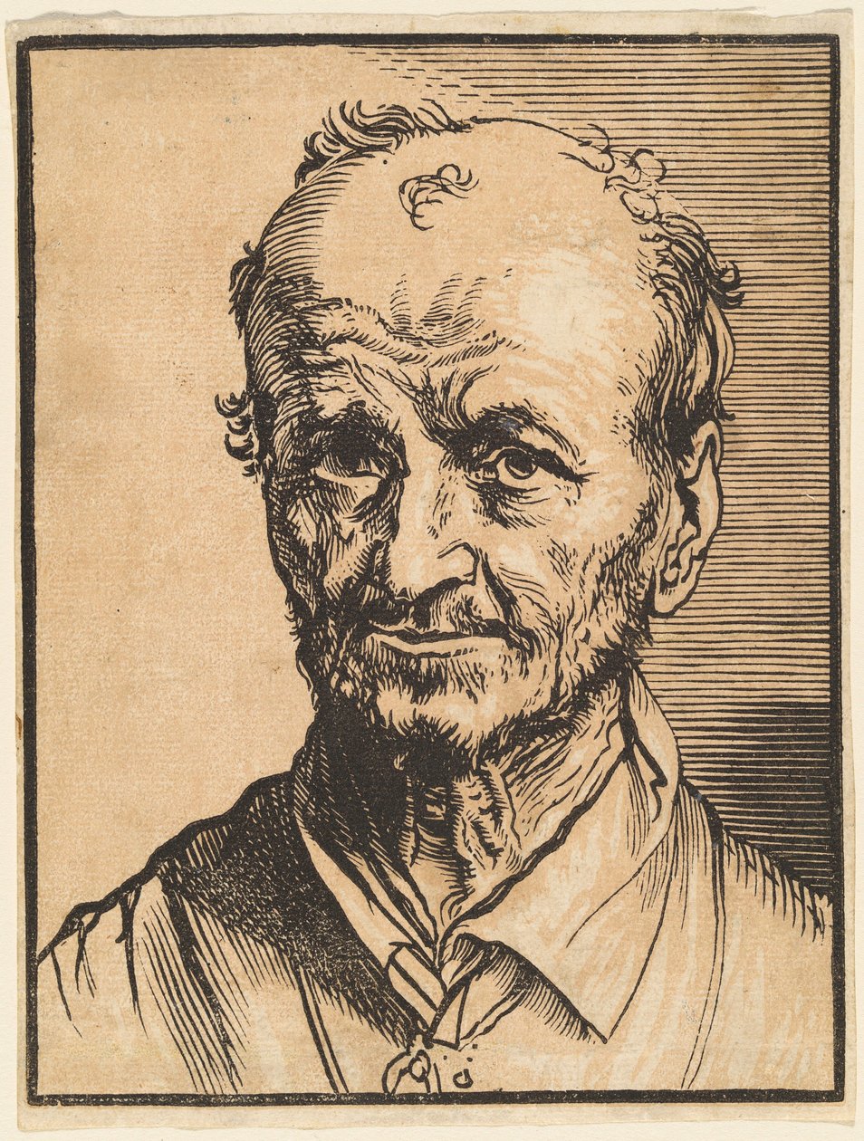 Busto de un hombre calvo de Jan Lievens