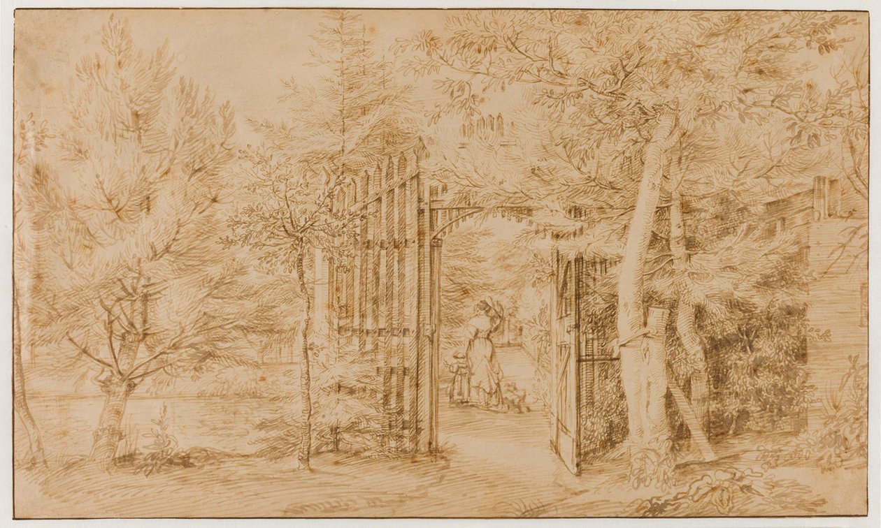 La entrada de un jardín de Jan Lievens