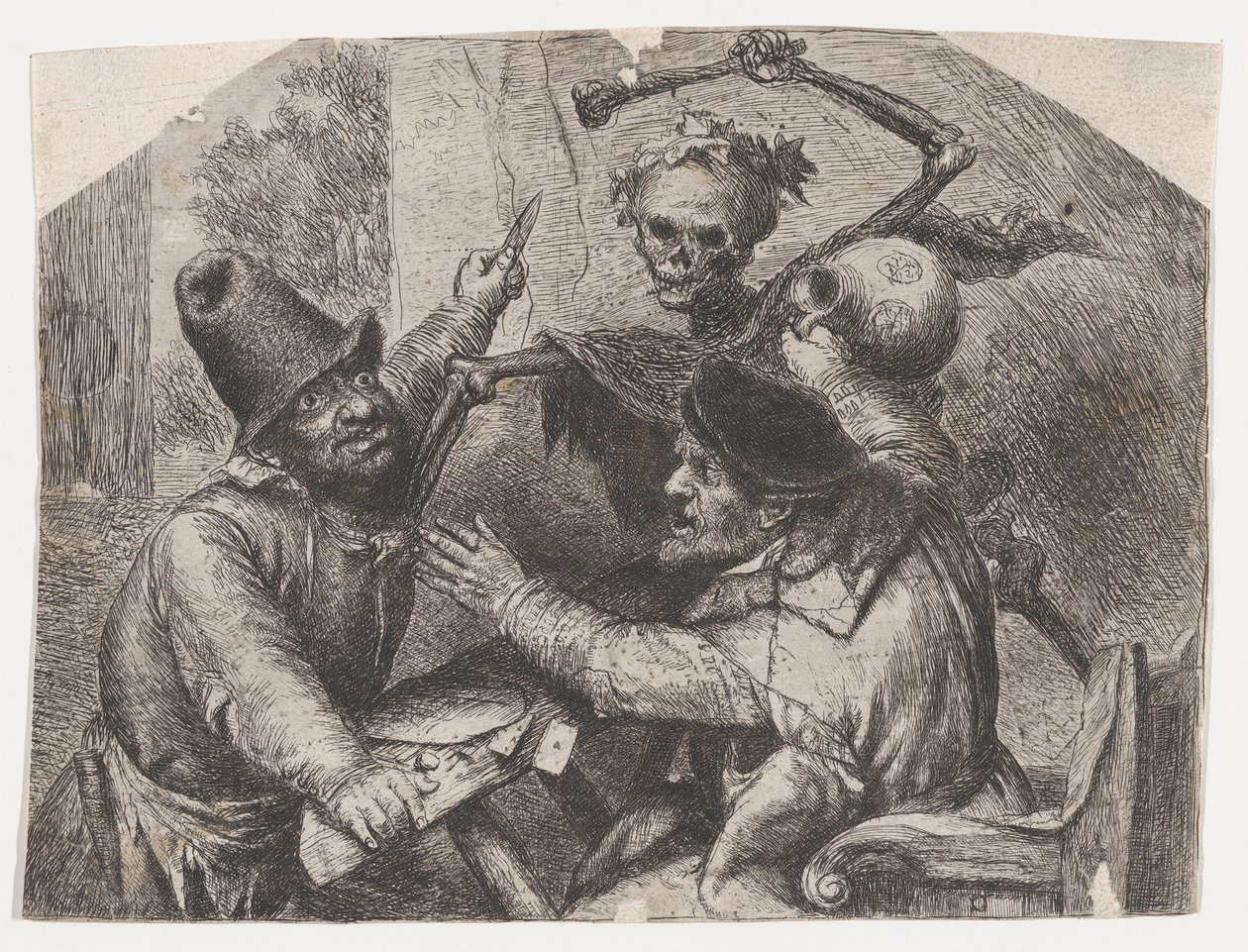 La muerte y los jugadores de cartas de Jan Lievens
