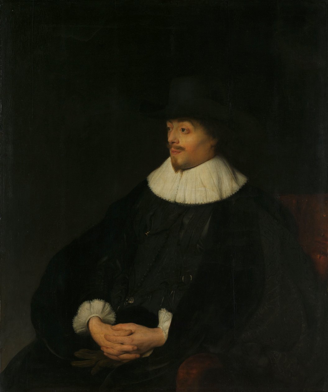 Retrato de Constantijn Huygens
Constantijn Huygens (1596-1687), señor de Zuylichem. Secretario del Stadtholder, el príncipe Frederik Hendrik, y poeta de Jan Lievens