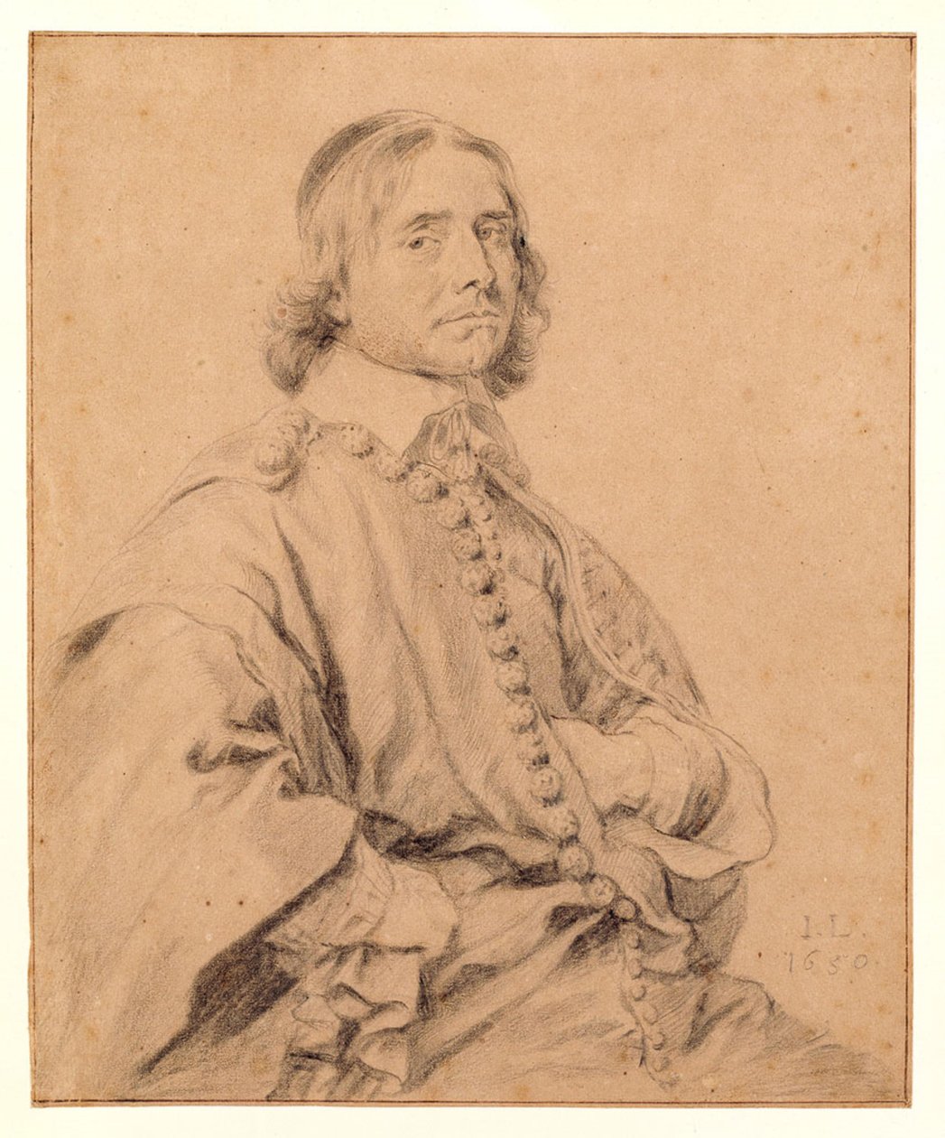 Retrato, supuestamente de Johannes Wtenbogaert de Jan Lievens