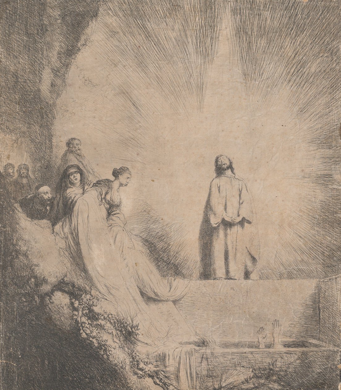 La Resurrección de Lázaro, 1620-1674 de Jan Lievens