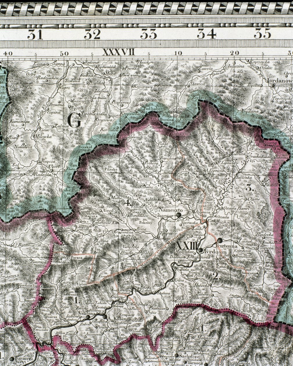 Mapa del reino de Hungría, impreso por Godfried de Jan Lipszki