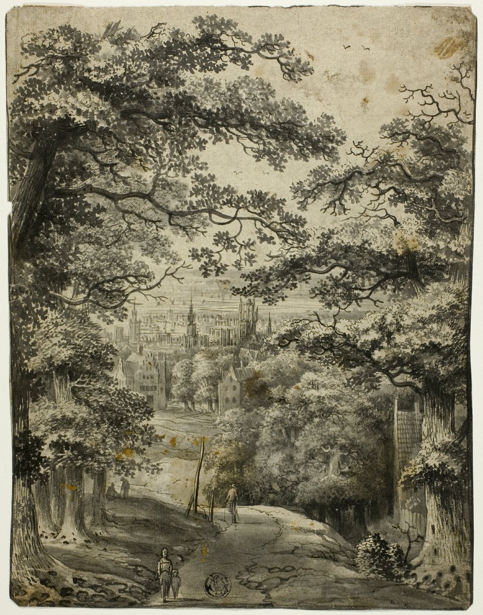 Vista de la ciudad desde la carretera de la colina de Jan Looten
