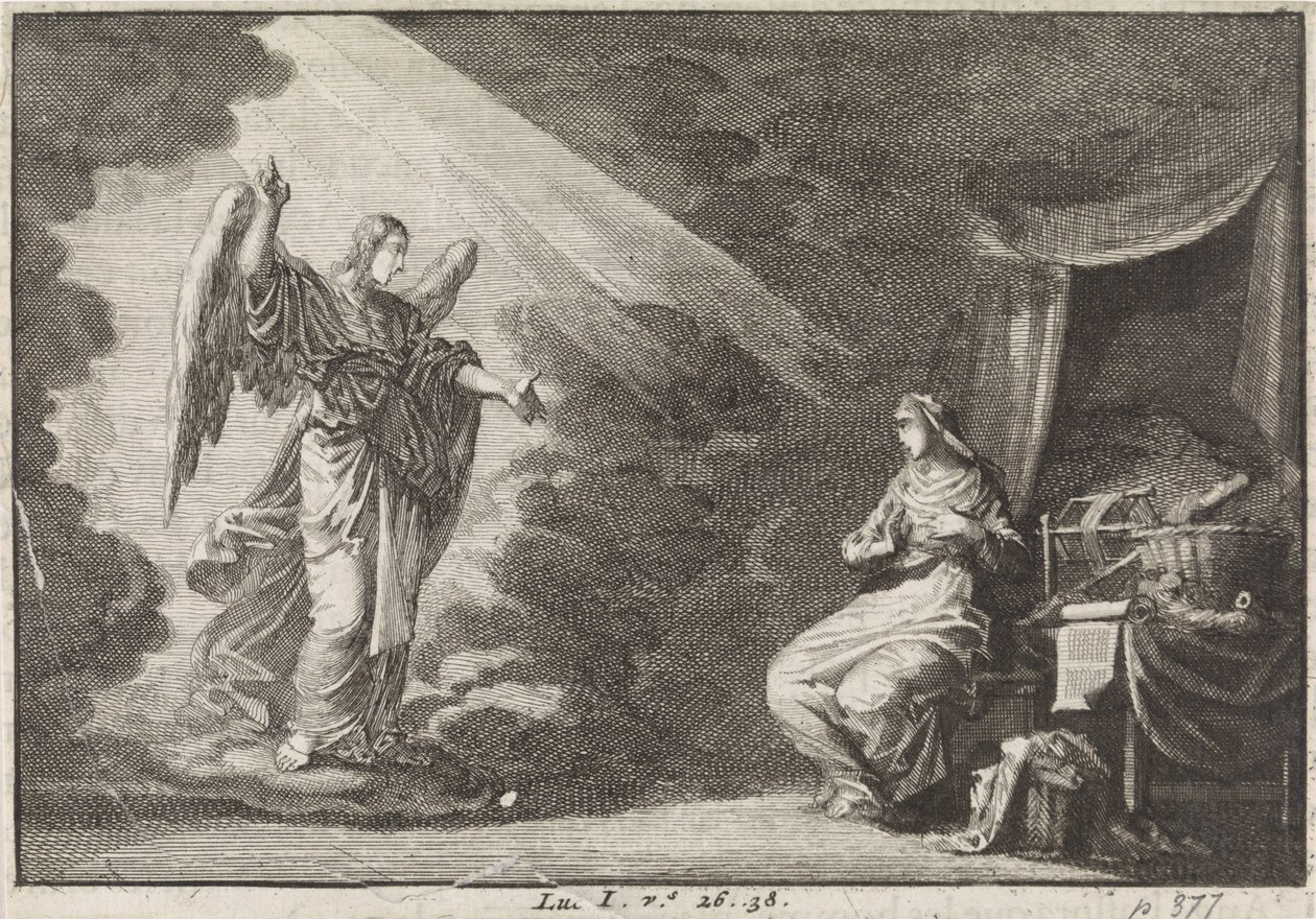 Anunciación de Jan Luyken