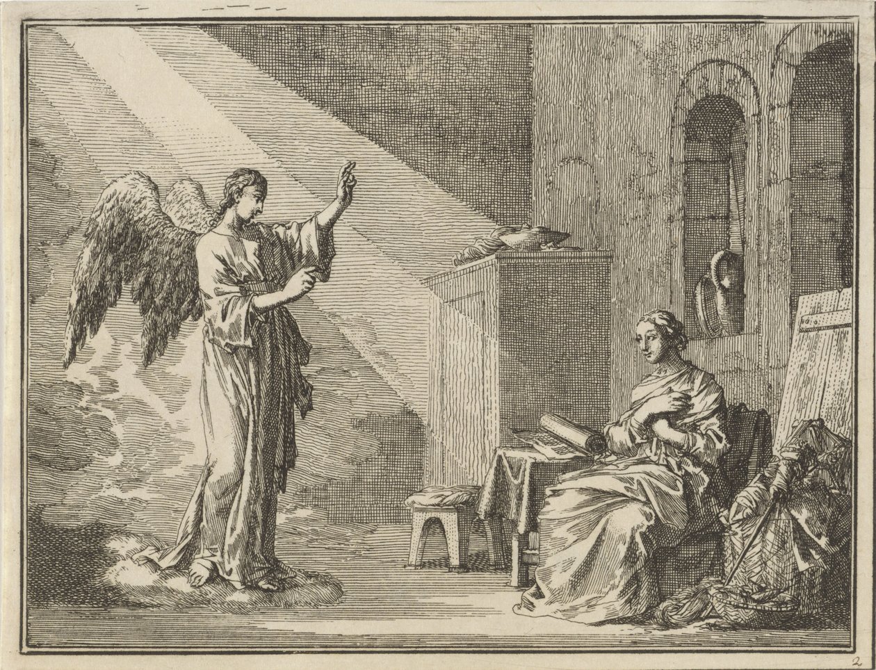 Anunciación de Jan Luyken