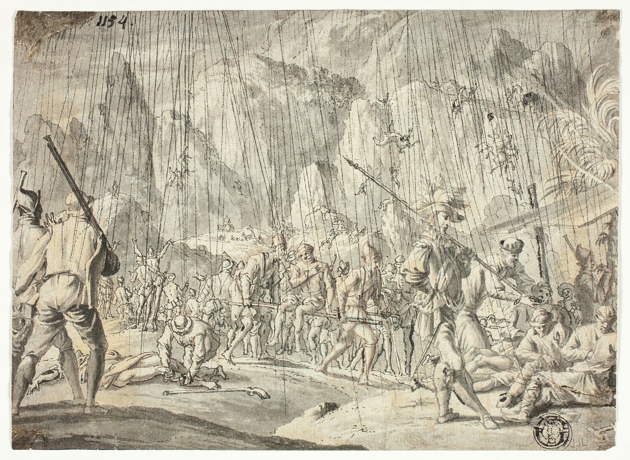 Escena de batalla de Jan Luyken
