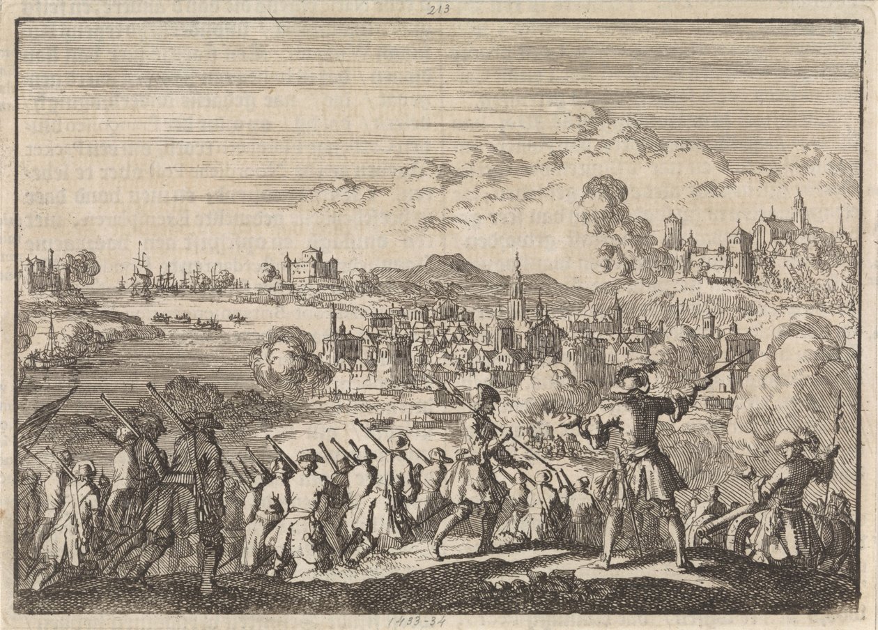 Conquista francesa bajo Pointis Cartagena en América del Sur, 1697 de Jan Luyken