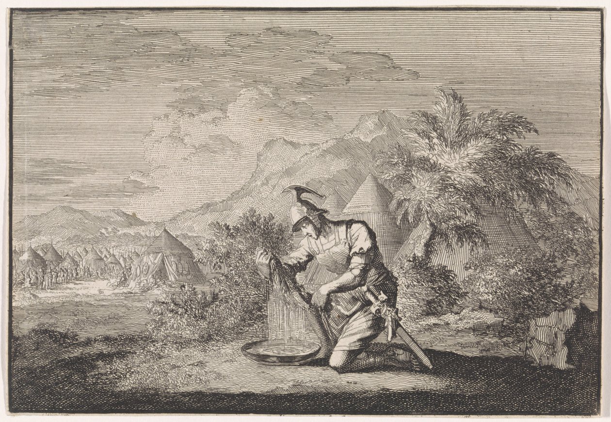 Gedeón y la piel de oveja mojada de Jan Luyken