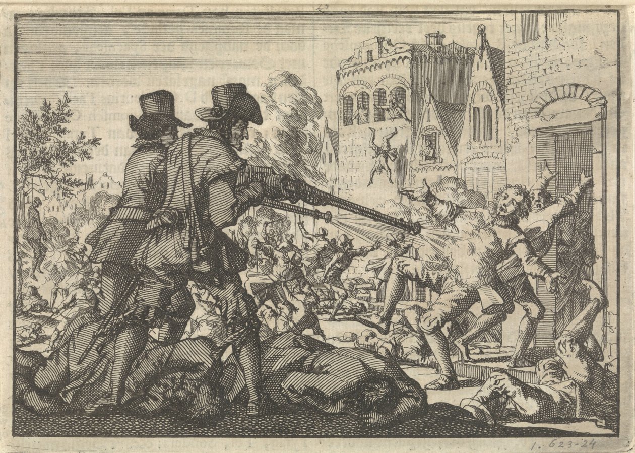Asesinato de los reformados en Tirano, 1620 de Jan Luyken