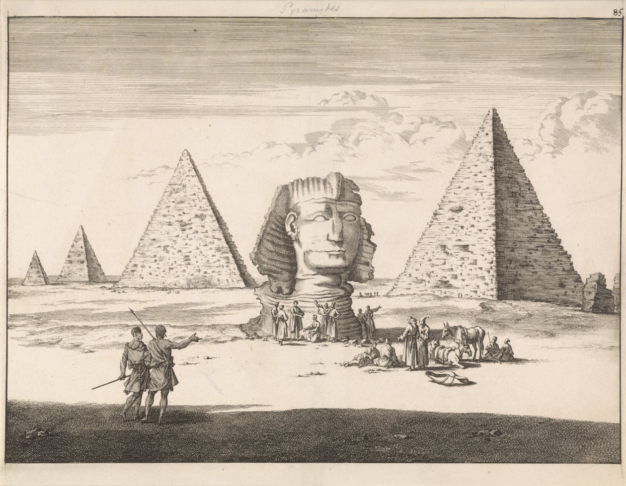 Pirámides y Esfinge de Giza de Jan Luyken