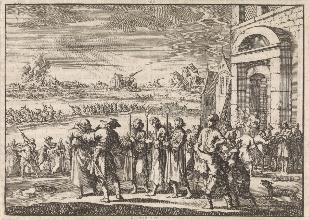 Persecución de protestantes en Francia, 1672 de Jan Luyken