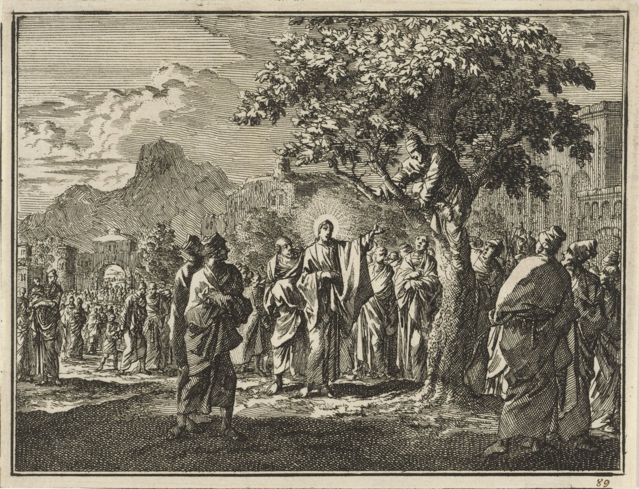 Zaqueo en la higuera de Jan Luyken