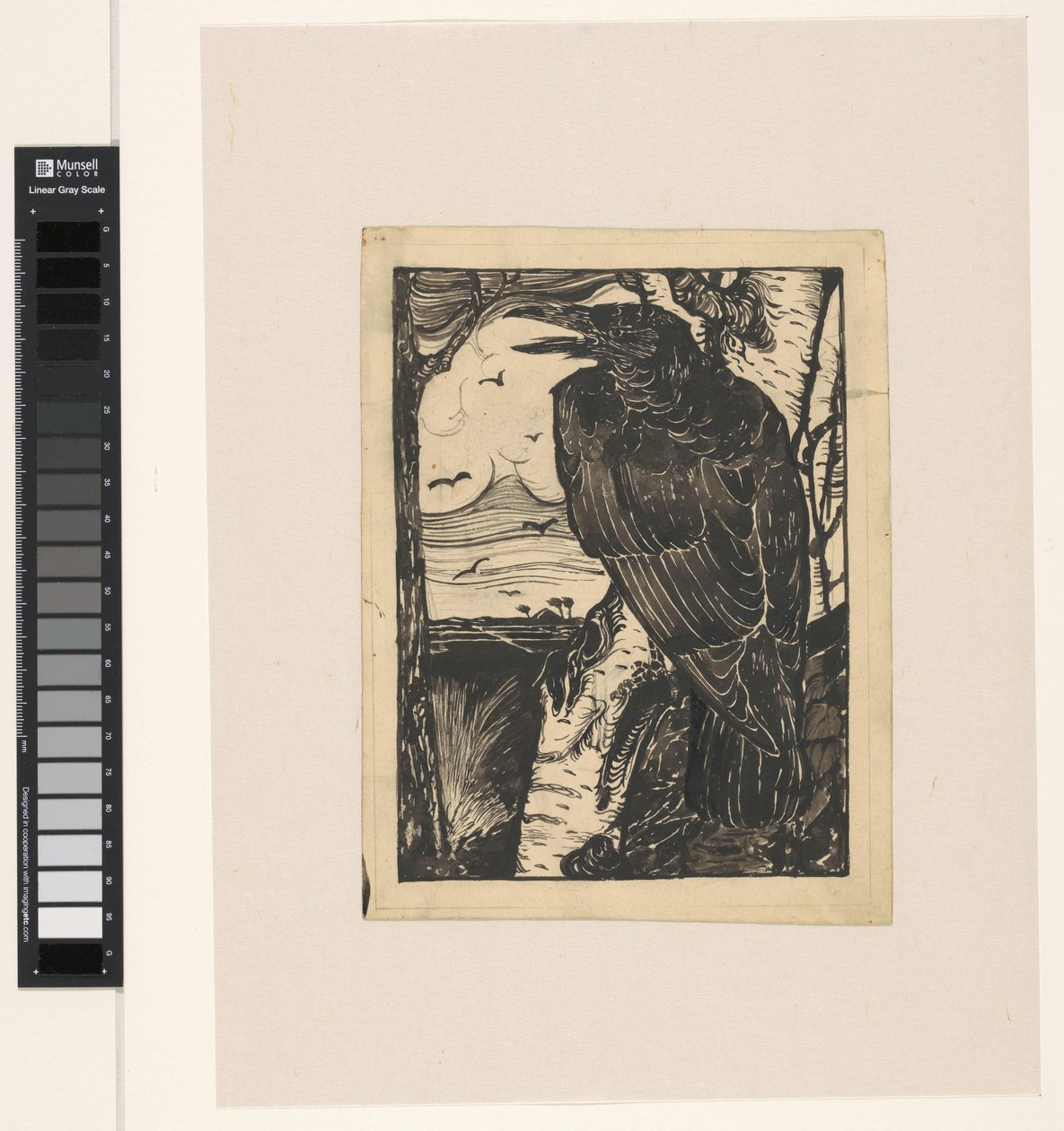 Cuervo sobre abedul de Jan Mankes