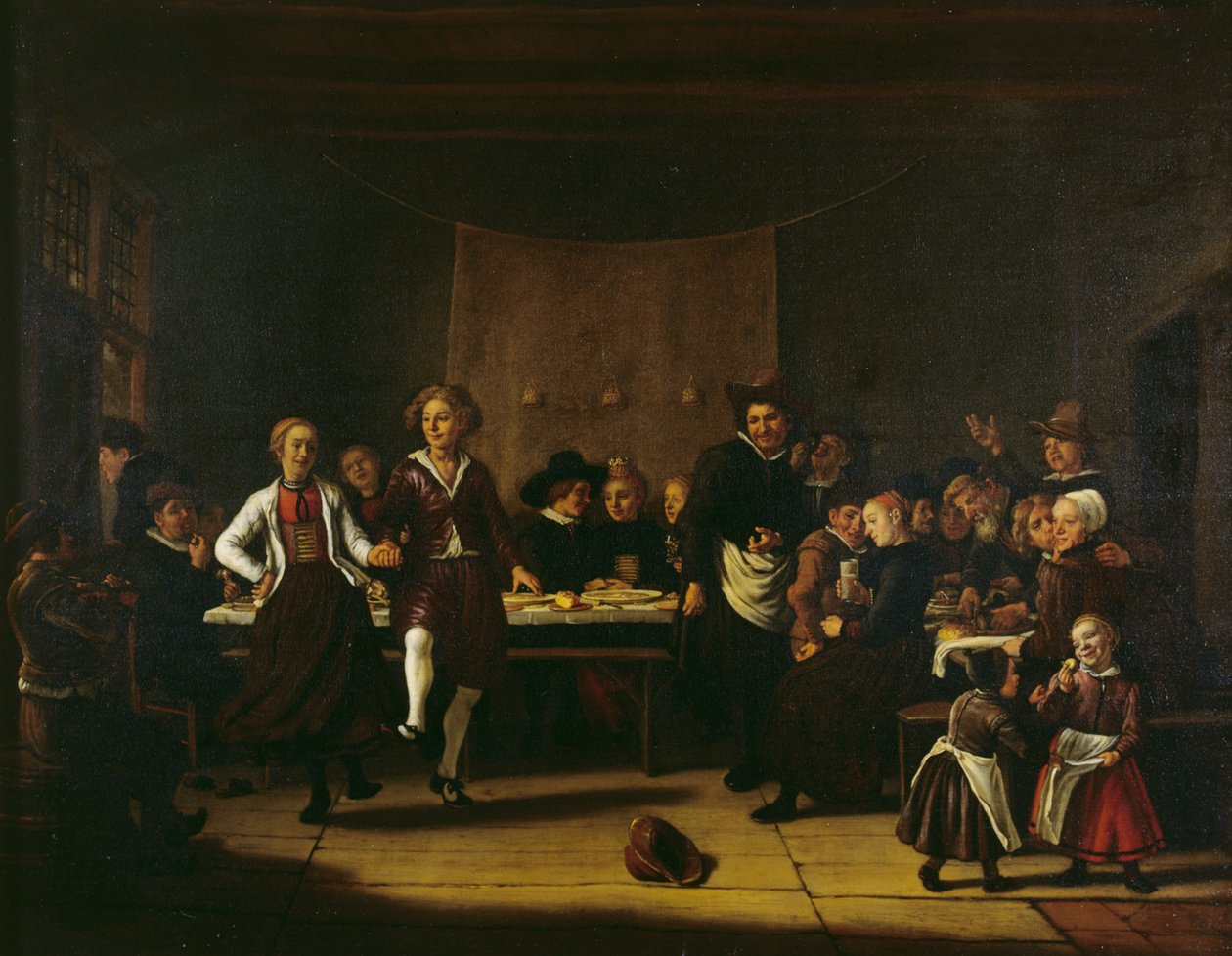 La boda del granjero (óleo sobre lienzo) de Jan Massys or Metsys