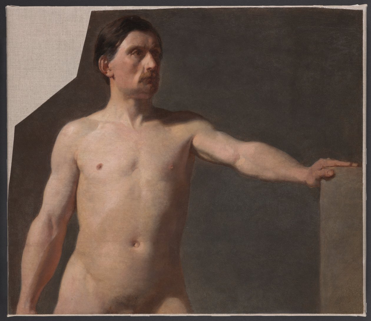 Desnudo masculino - Torso de una figura masculina de Jan Matejko