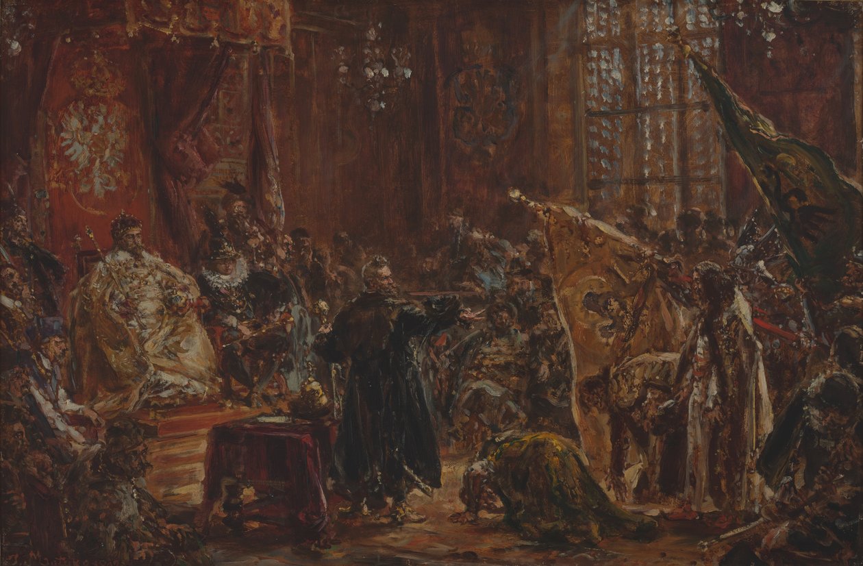 Los zares de la familia Shuisky en el Sejm de Varsovia de Jan Matejko
