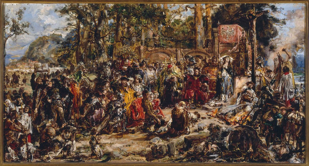 El bautismo de Lituania. República de Polonia, 1387 de Jan Matejko