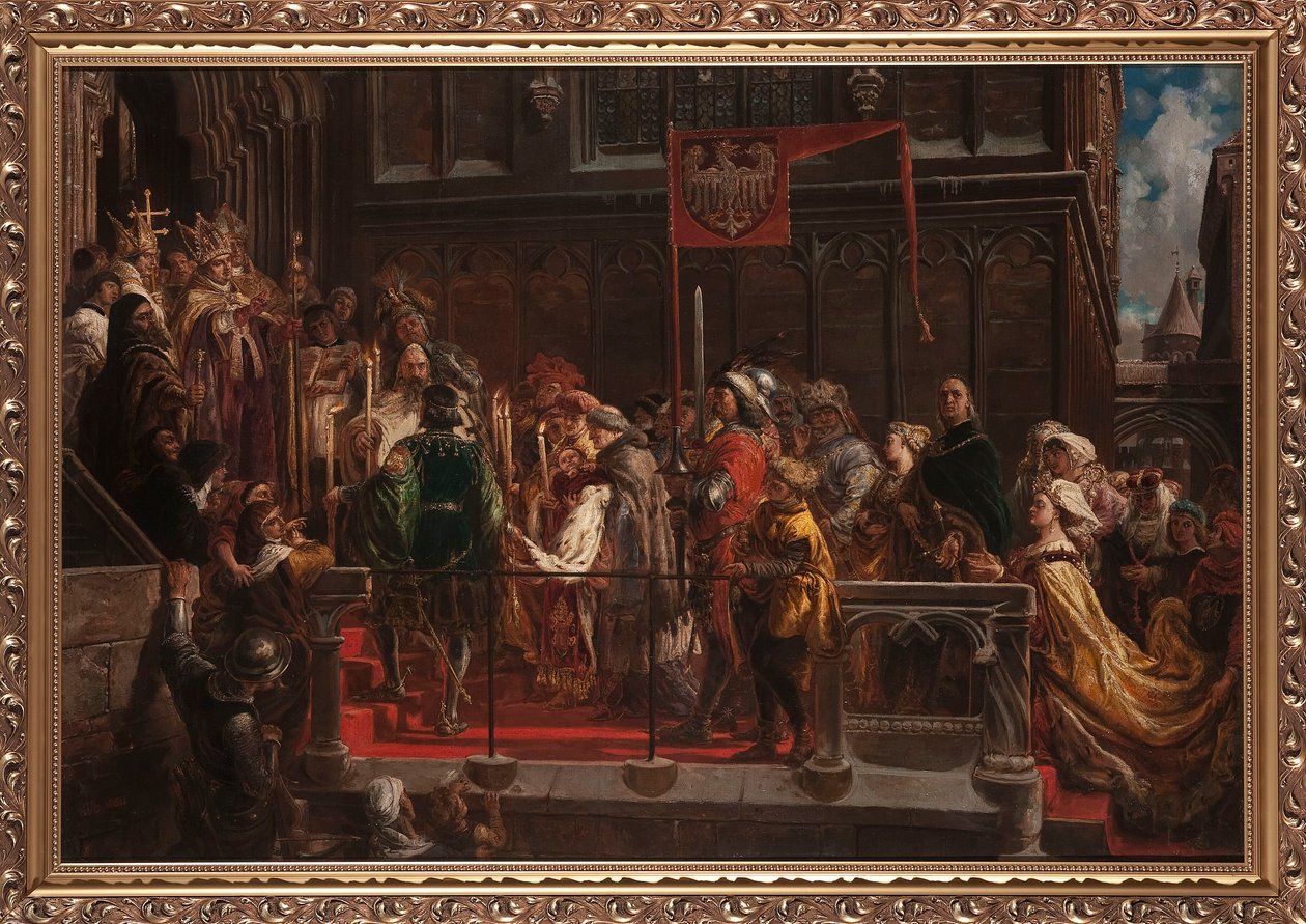 El bautismo de Władysław Warneńczyk, el 18 de febrero de 1425. de Jan Matejko
