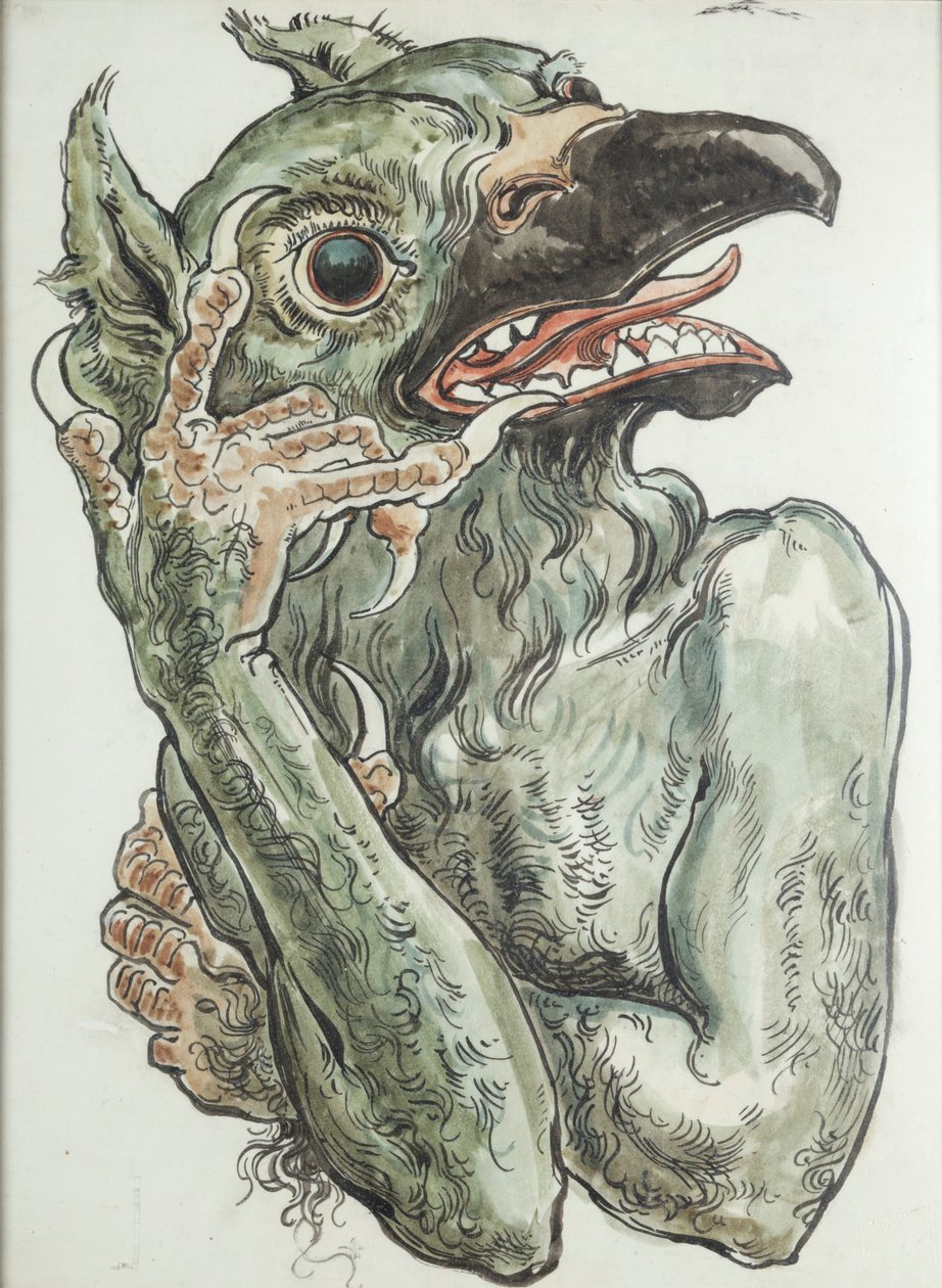 Diablo con cabeza de pájaro de Jan Matejko