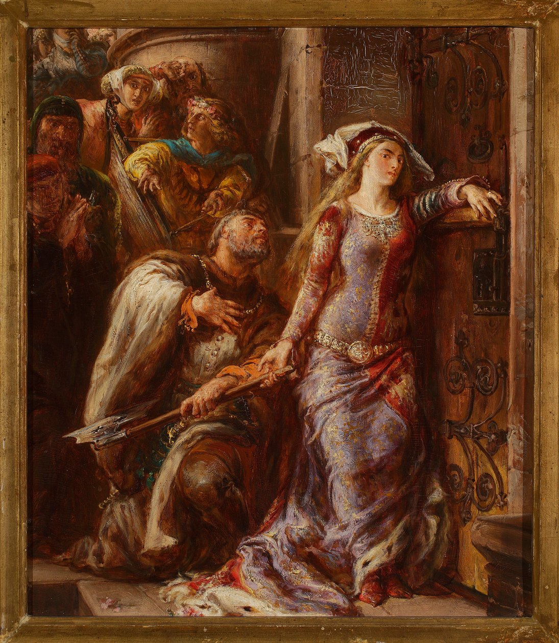 La reina Jadwiga y Dymitr de Goraj de Jan Matejko