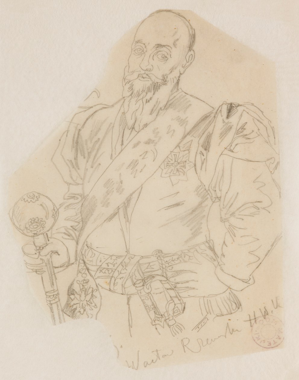 Busto de Wacław Rzewuski, gran hetman de la Corona de Jan Matejko