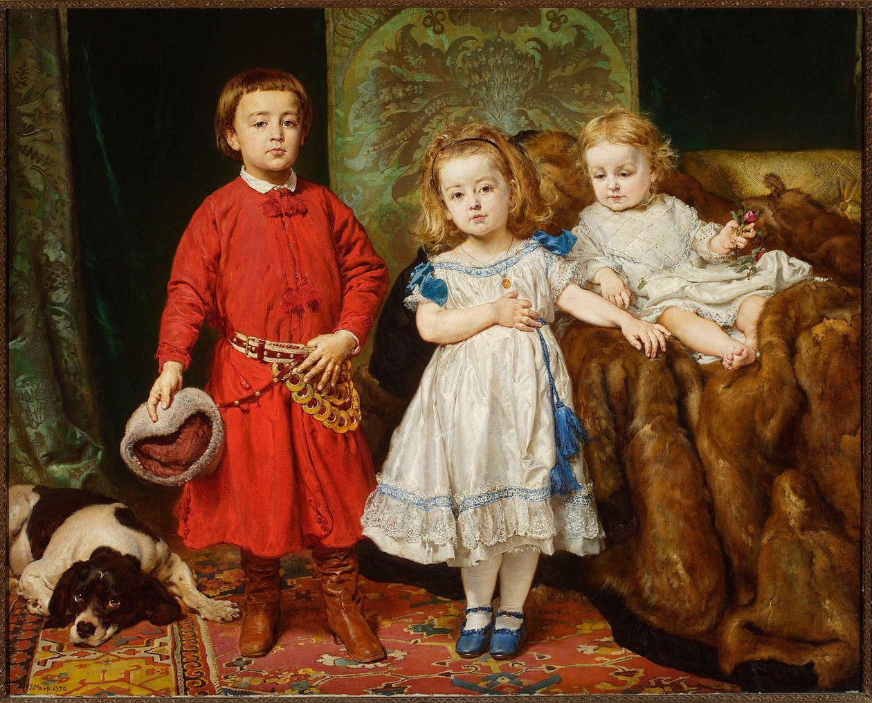 Retrato de los tres hijos del artista de Jan Matejko