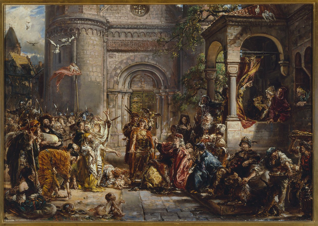 Acogida de los judíos. R.P. 1096 de Jan Matejko