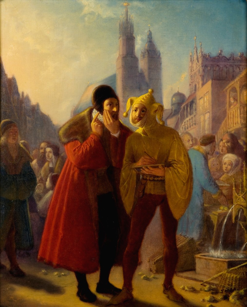 Stańczyk fingiendo tener dolor de muelas de Jan Matejko